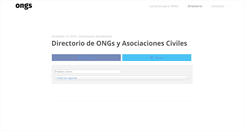 Desktop Screenshot of ongs.com.mx