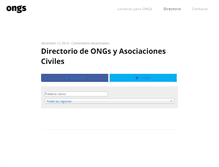 Tablet Screenshot of ongs.com.mx